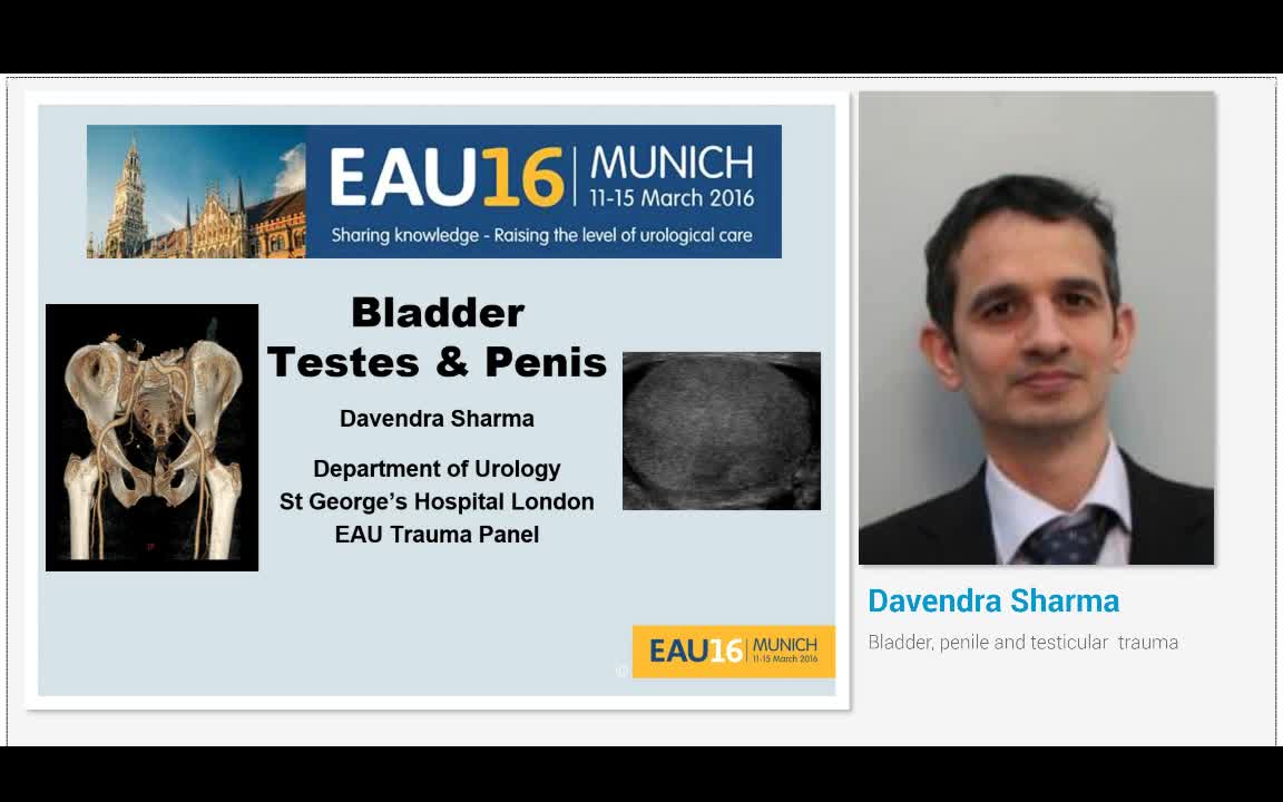 Bladder, penile and testicular trauma 