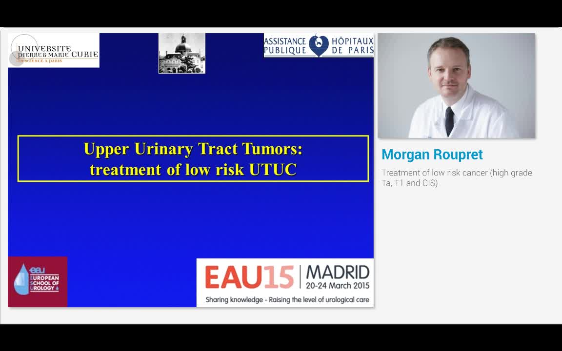 Treatment of low risk cancer (high grade Ta, T1 and CIS)