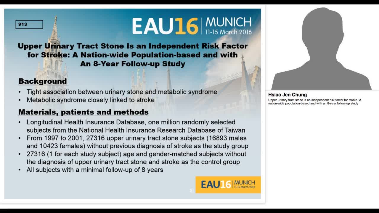 Upper urinary tract stone is an independent risk factor f-