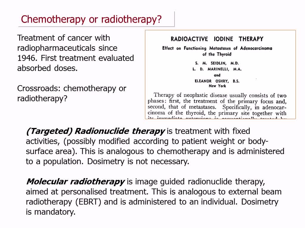 临床PRRT的剂量学和放射生物学