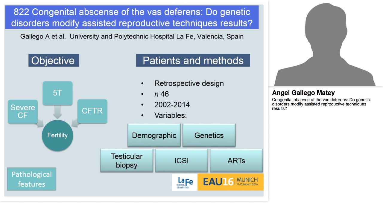 Congenital absence of the vas deferens, Do genetic disord-