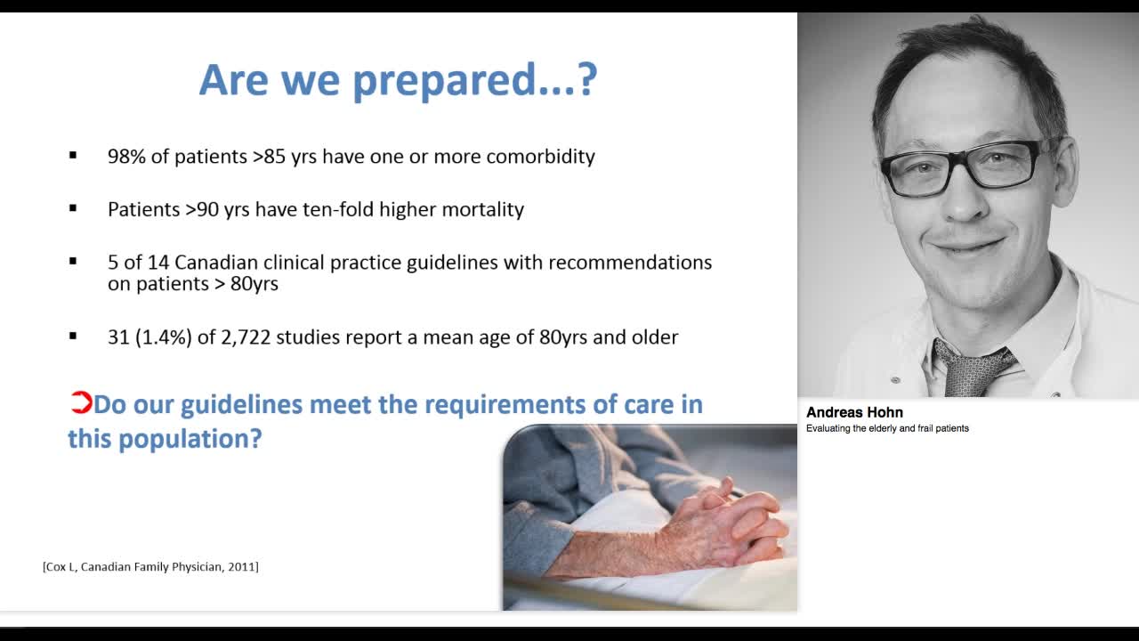 Evaluating the elderly and frail patients