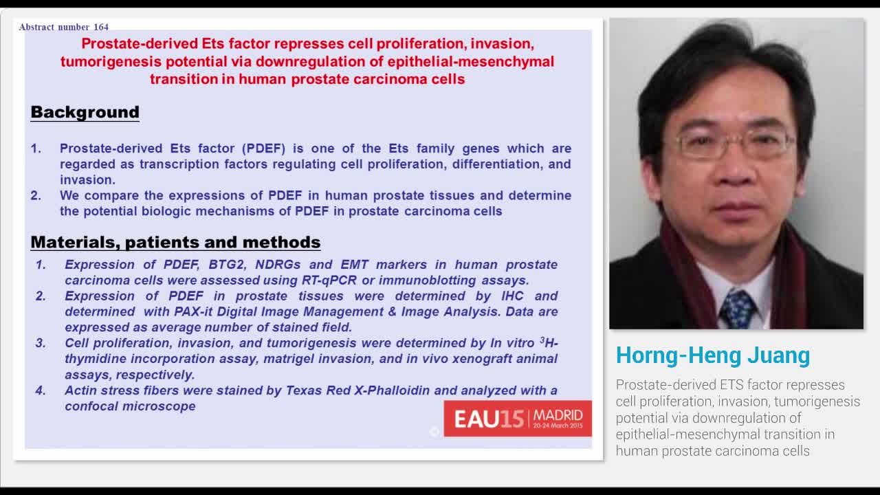 Prostate-derived ETS factor represses cell proliferation,..-