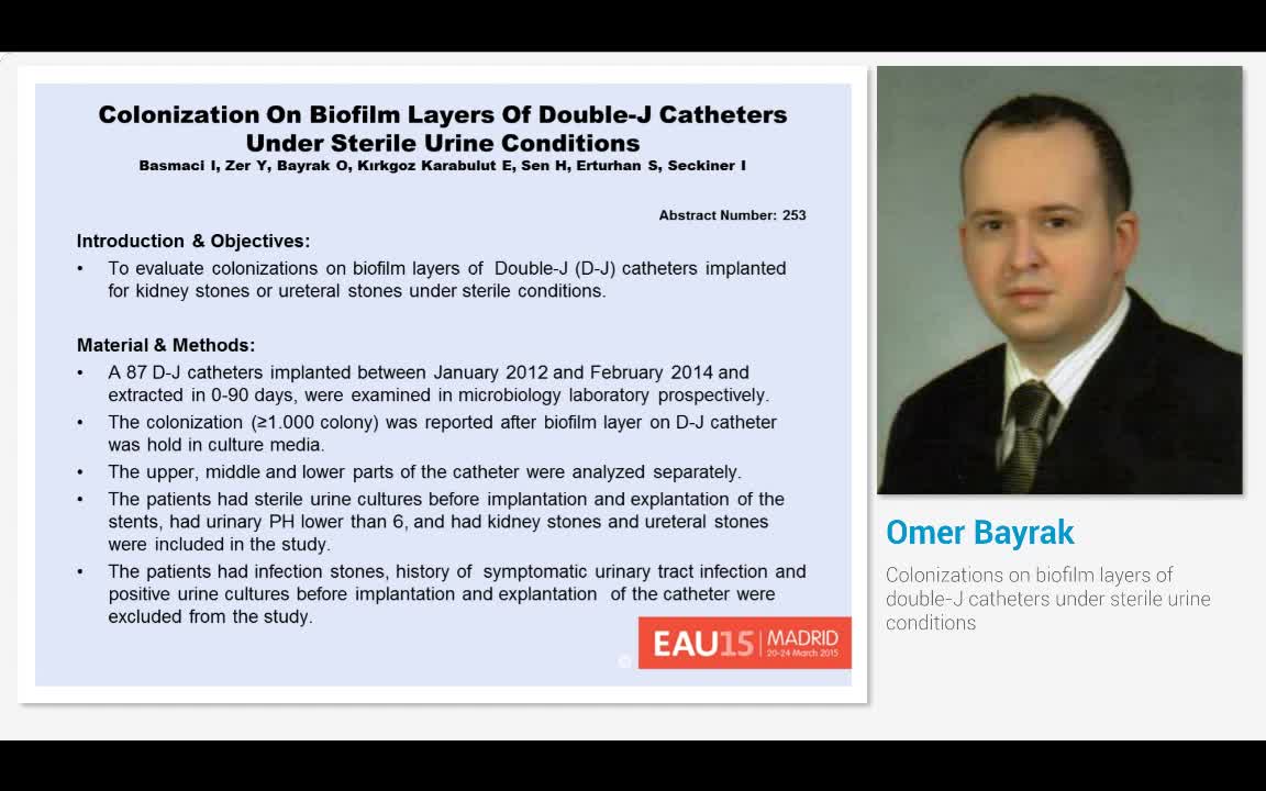 Colonizations on biofilm layers of double-J catheters und..-