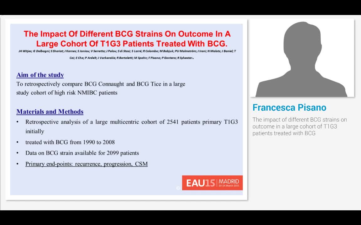 The impact of different BCG strains on outcome in a large..-