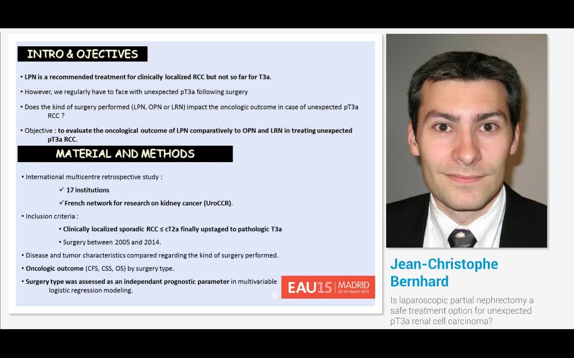 Is laparoscopic partial nephrectomy a safe treatment opti..-