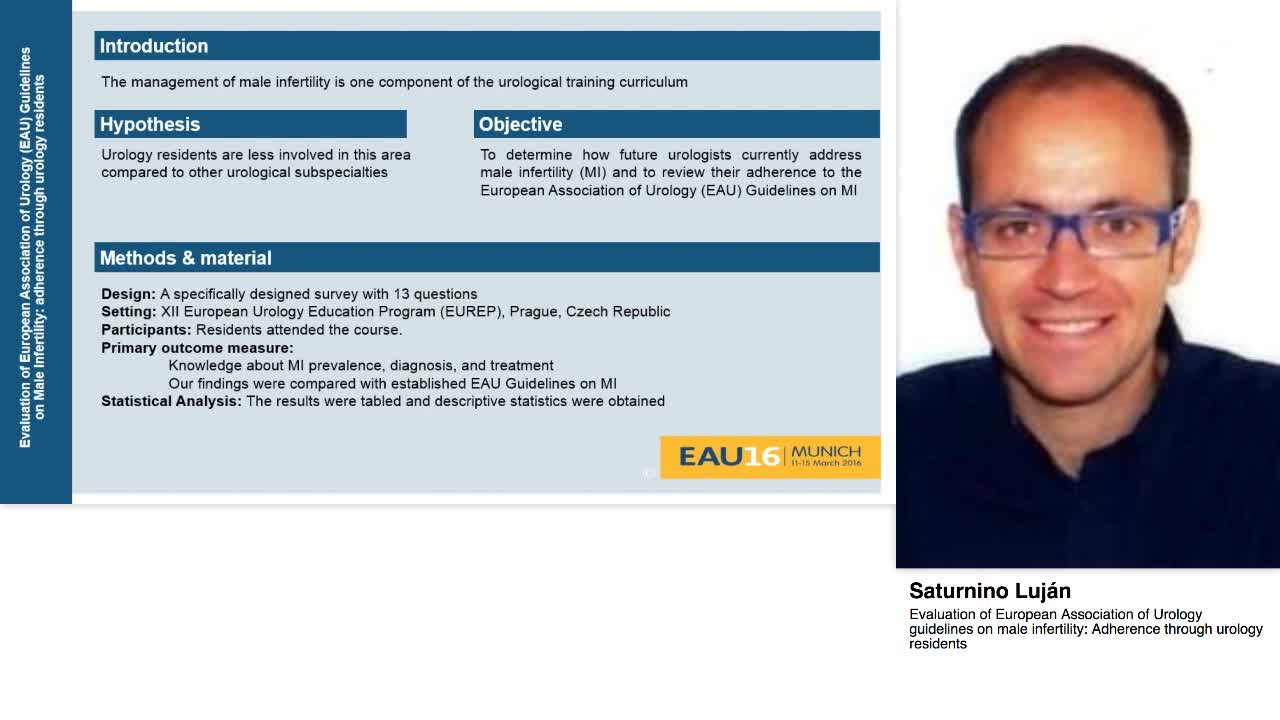 Evaluation of European Association of Urology guidelines -