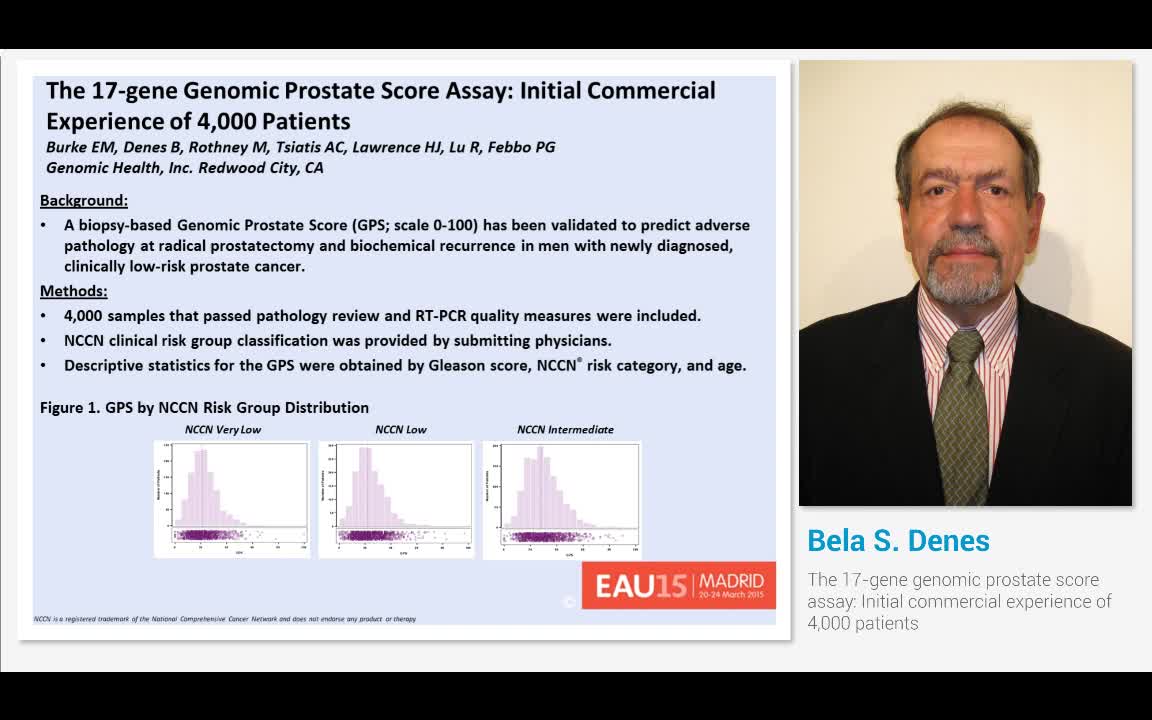 The 17-gene genomic prostate score assay, Initial commerc..-