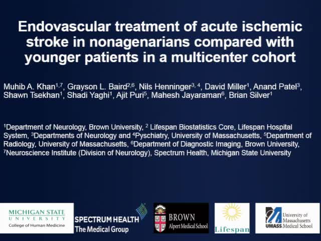 Endovascular treatment of acute ischemic stroke in nonagenarians compared with younger patients in a multicenter cohort