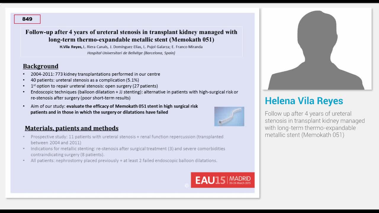 Follow up after 4 years of ureteral stenosis in transplan..-