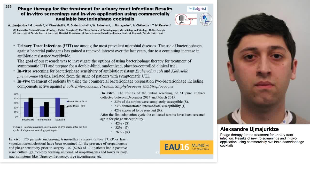 Phage therapy for the treatment for urinary tract infecti-