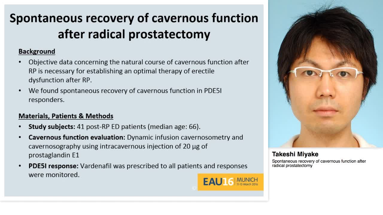 Spontaneous recovery of cavernous function after radical -