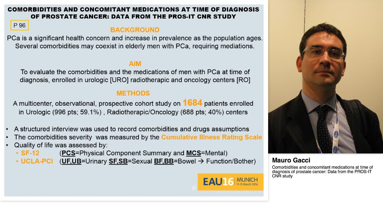 Comorbidities and concomitant medications at time of diag-