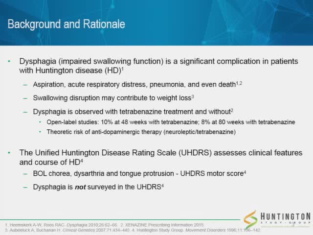 Rating Swallowing Function in Patients with Huntington Disease Enrolled in the First-HD Study