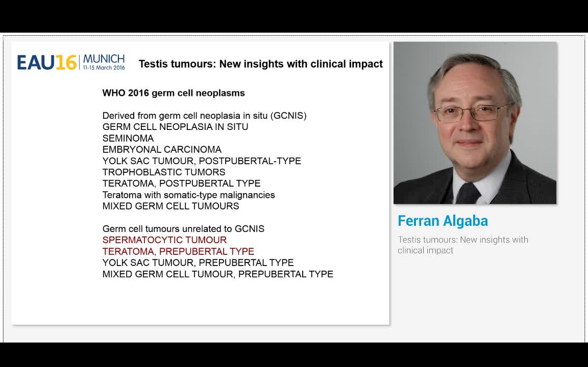 Testis tumours, New insights with clinical impact