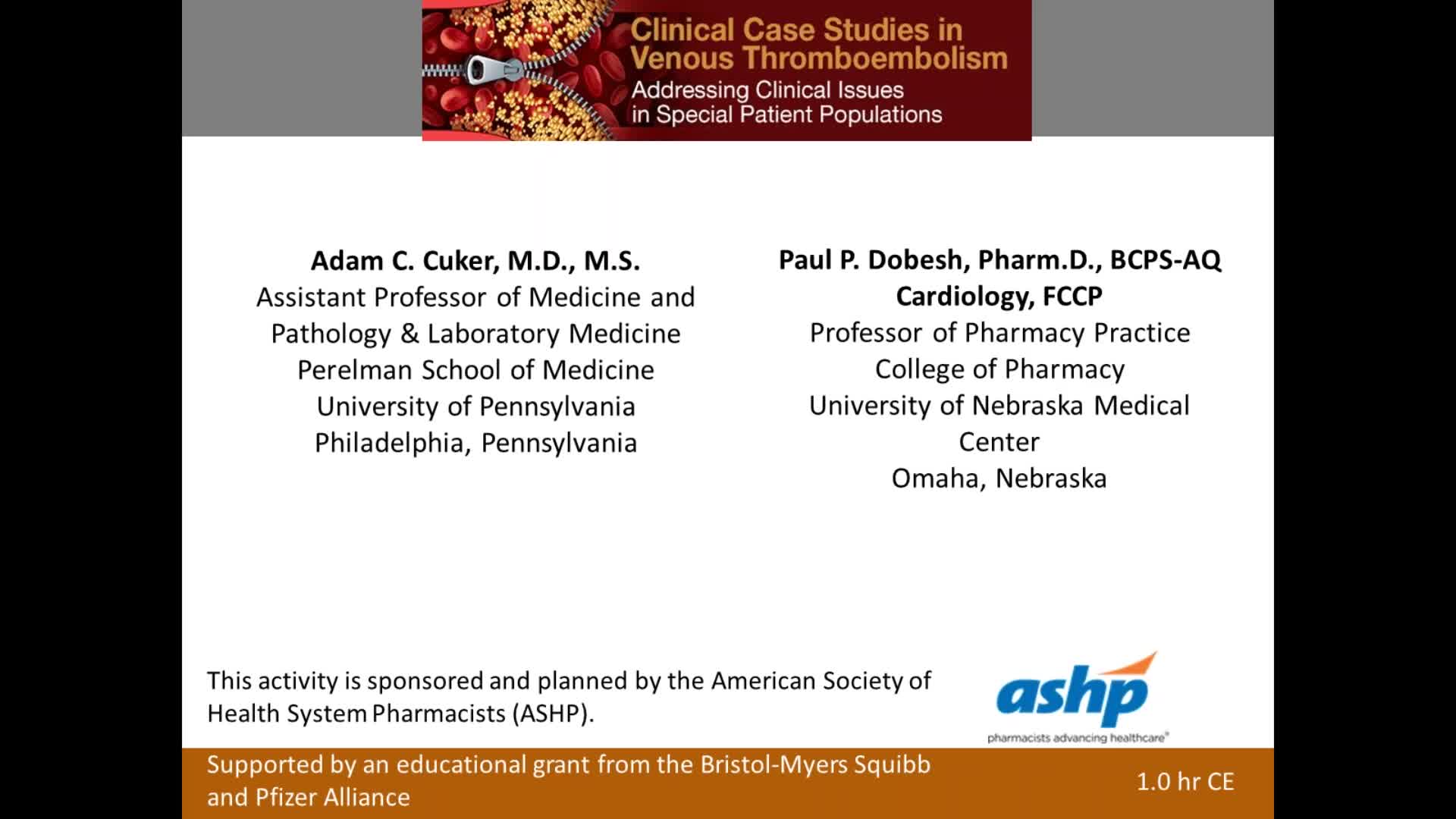 6.静脉血栓栓塞症的临床案例研究&mdash;&mdash;解决特殊患者群体的临床问题