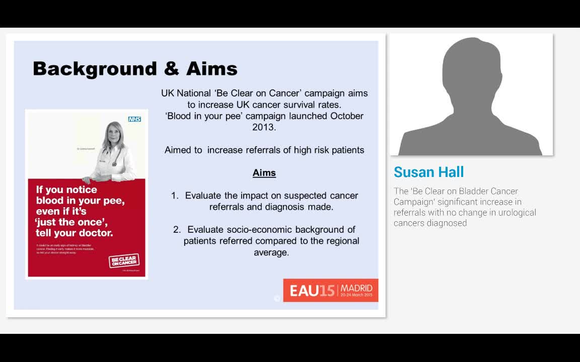 The 'Be Clear on Bladder Cancer Campaign' significant inc..-