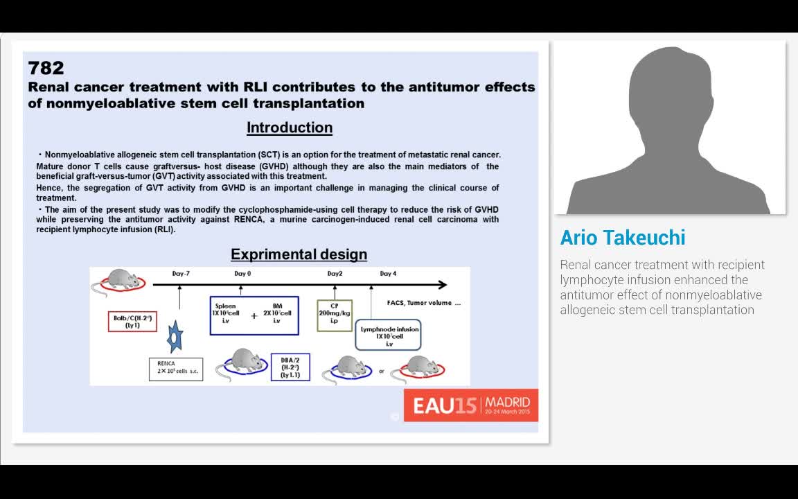 Renal cancer treatment with recipient lymphocyte infusion..-