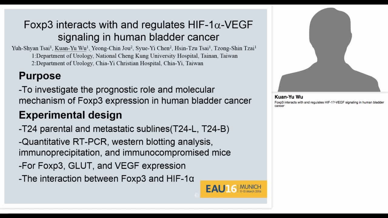 Foxp3 interacts with and regulates HIF-1.-VEGF signaling -