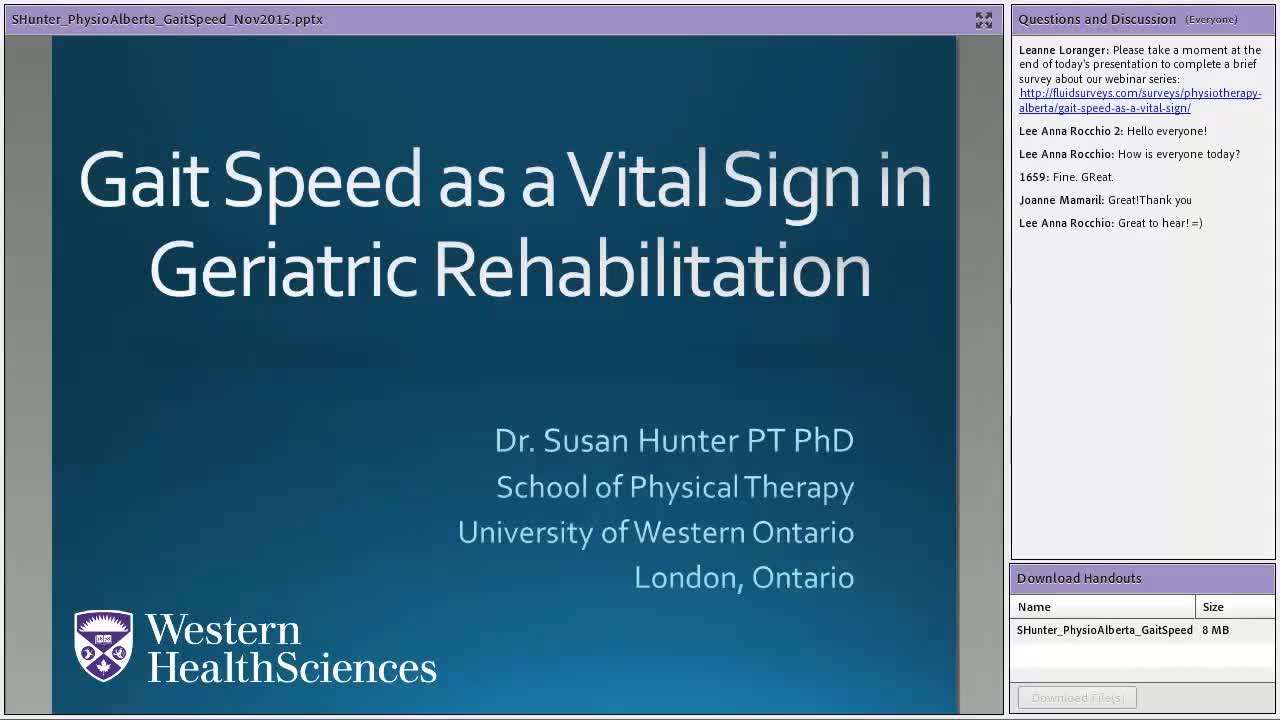 01_步速作为老年康复的重要标志