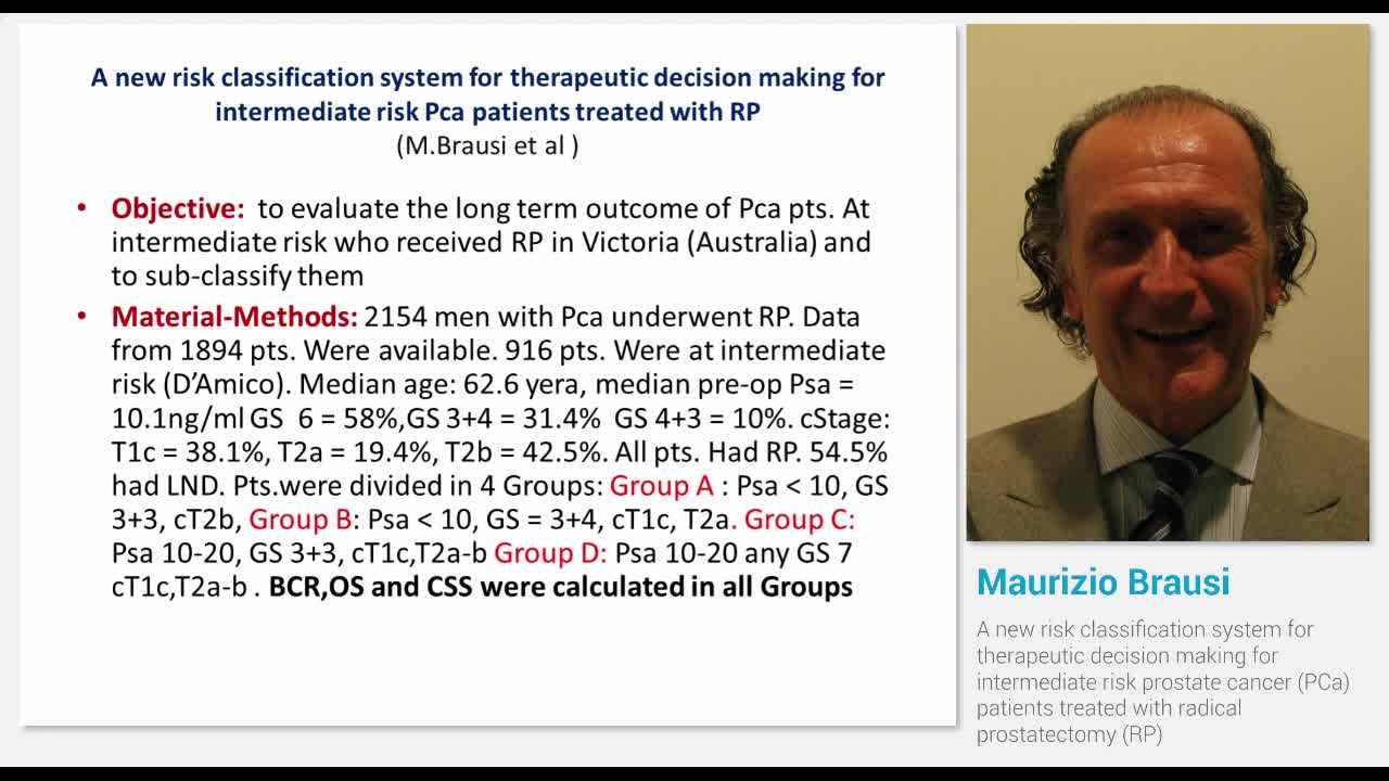 A new risk classification system for therapeutic decision..-