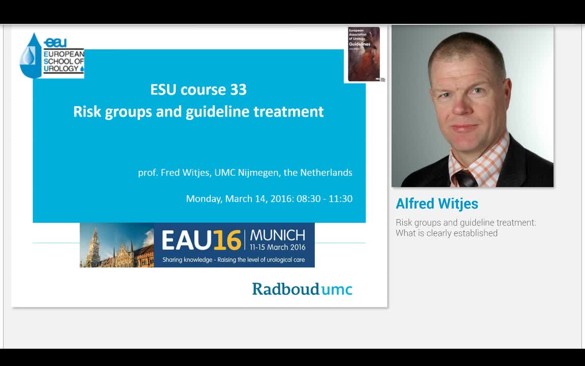 Risk groups and guideline treatment, What is clearly esta..-