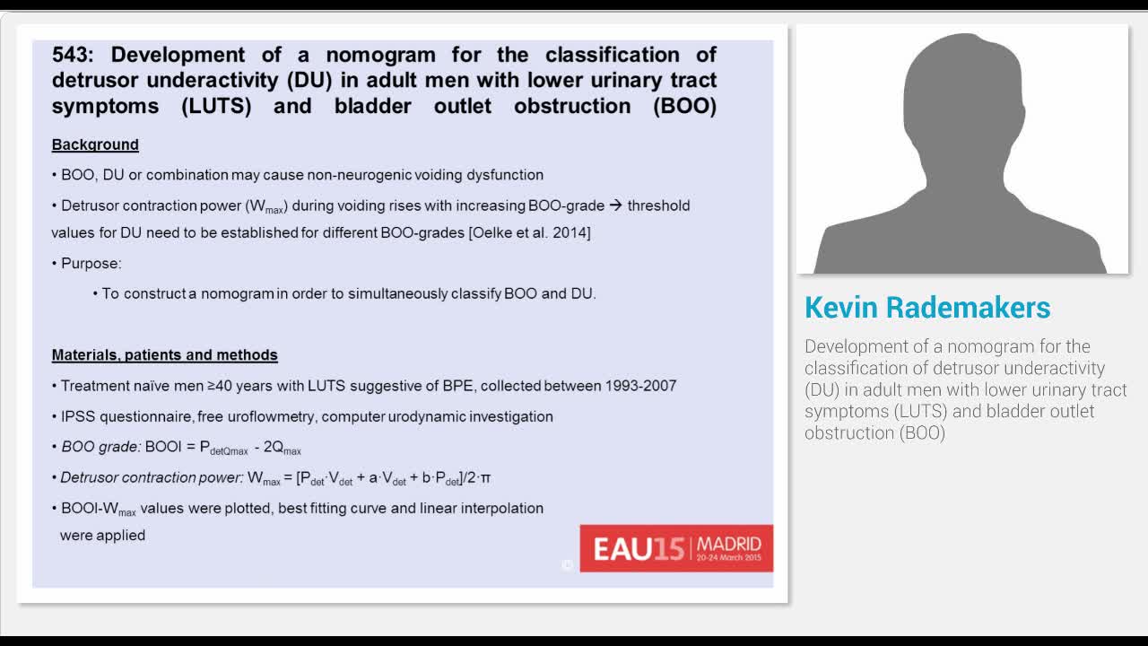 Development of a nomogram for the classification of detru..-