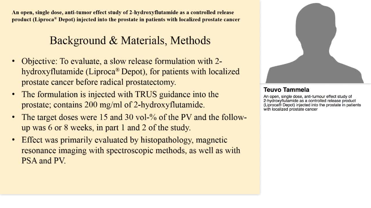 An open, single dose, anti-tumour effect study of 2-hydro-