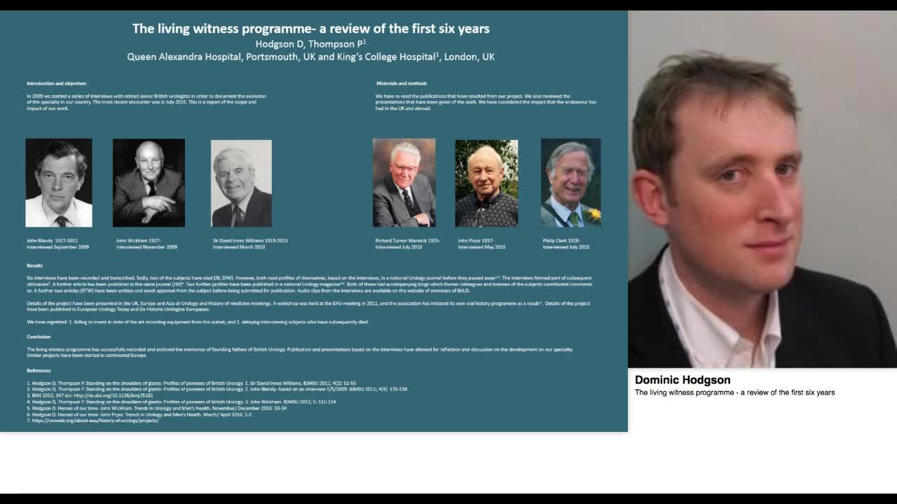 The living witness programme - a review of the first six -