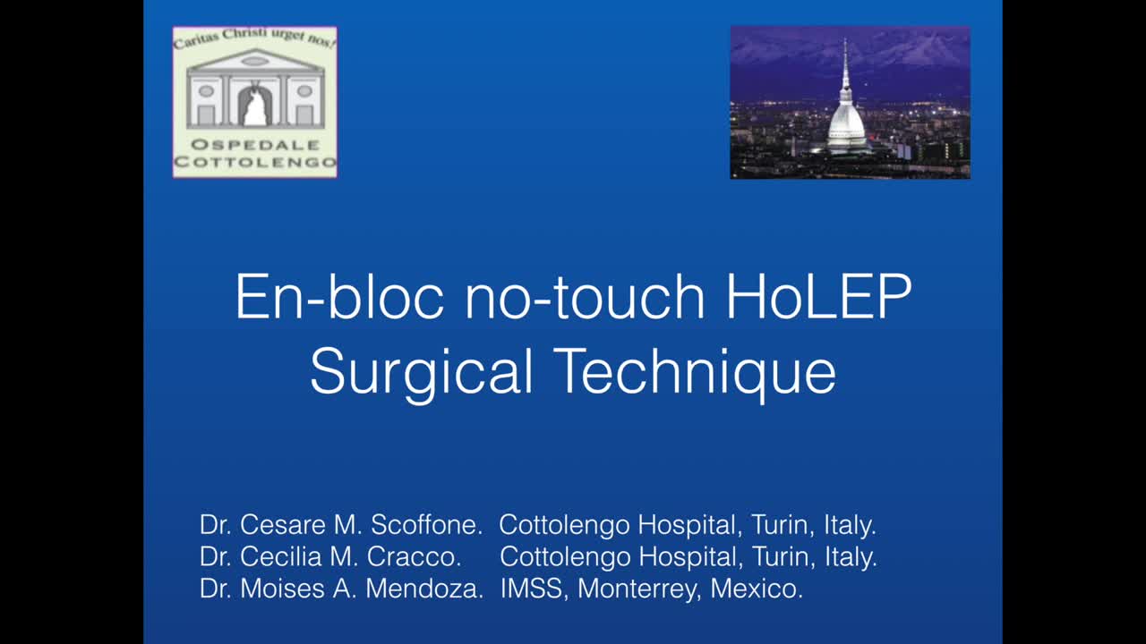 The en-bloc no-touch HoLEP technique