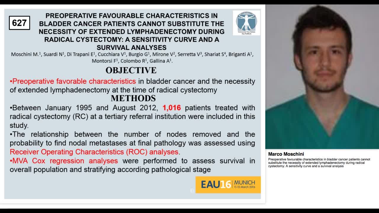 Preoperative favourable characteristics in bladder cancer-