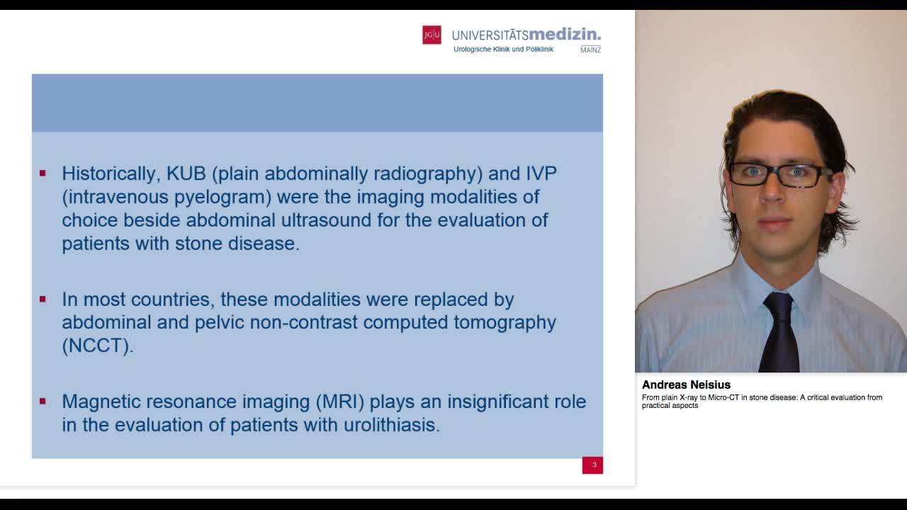 From plain X-ray to Micro-CT in stone disease, A critical-