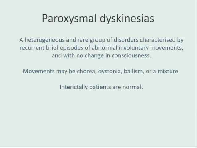 The clinical and genetic heterogeneity of Paroxysmal Movement disorders