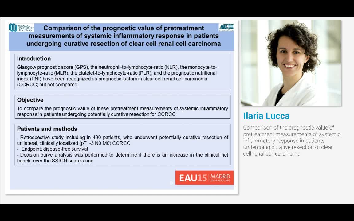 Comparison of the prognostic value of pretreatment measur..-