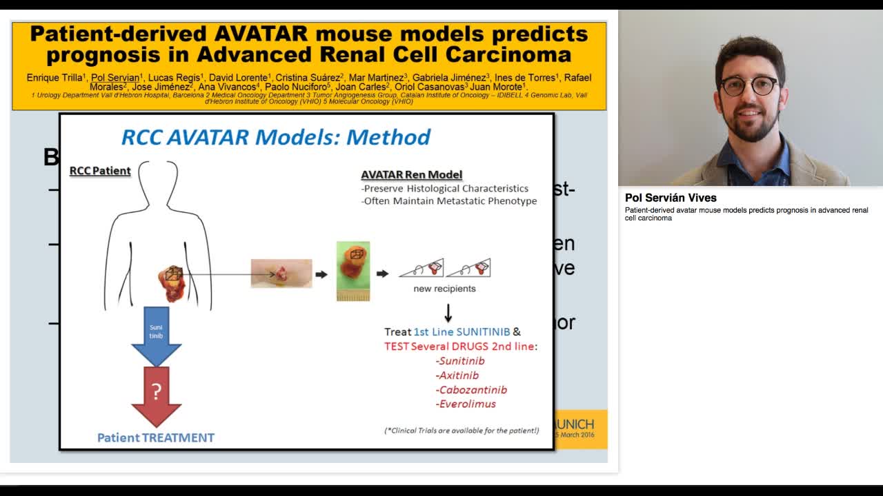 Patient-derived avatar mouse models predicts prognosis in-