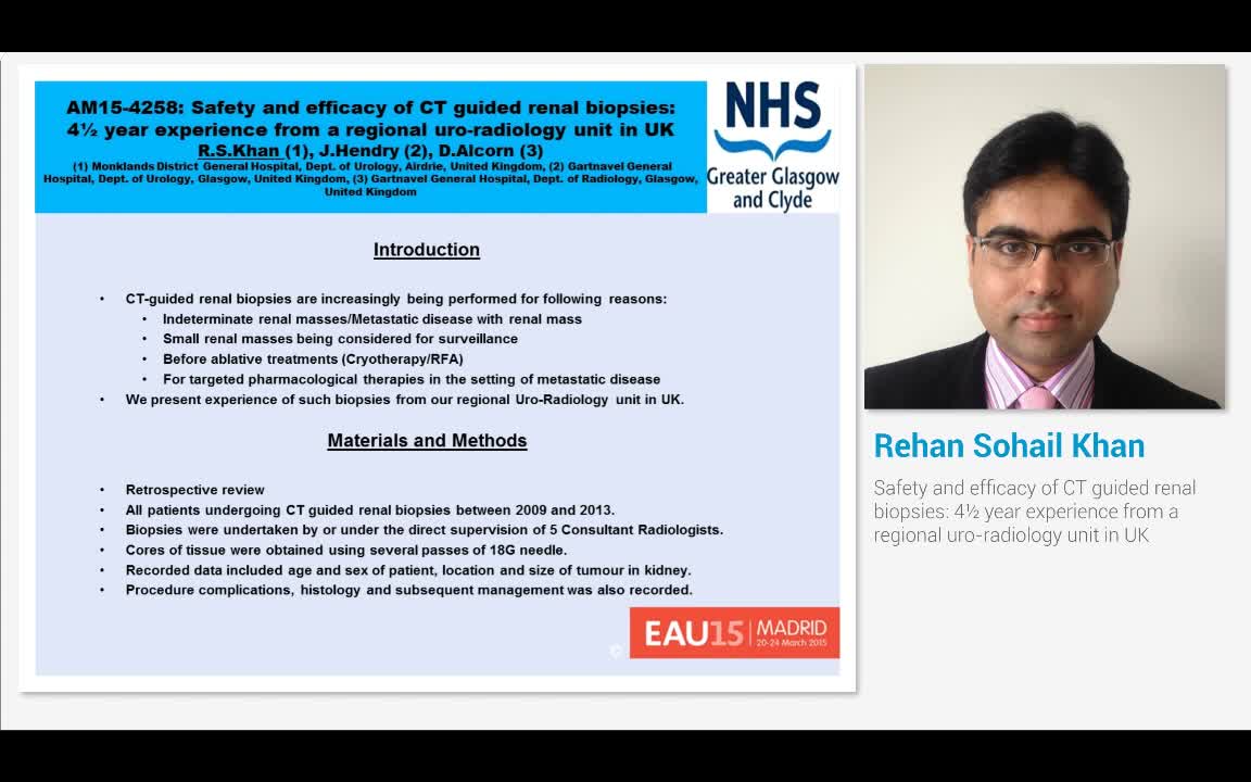 Safety and efficacy of CT guided renal biopsies, 4&frac12; year ..-