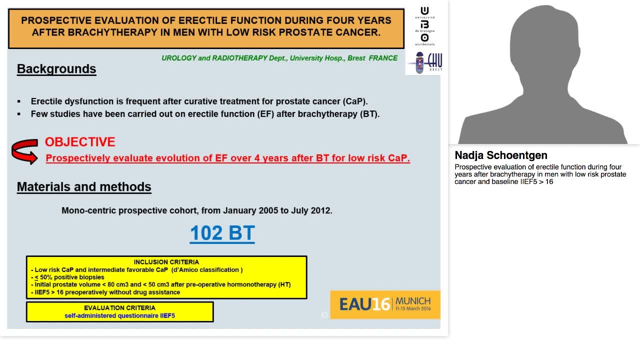 Prospective evaluation of erectile function during four y-