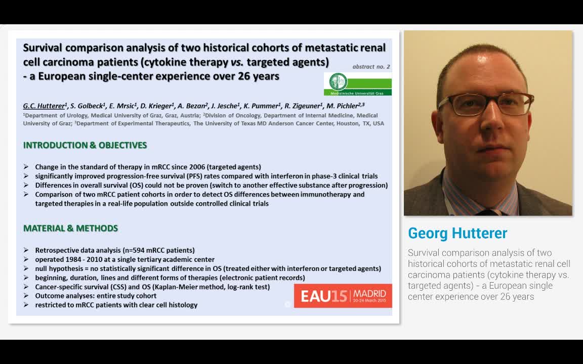 Survival comparison analysis of two historical cohorts of..-