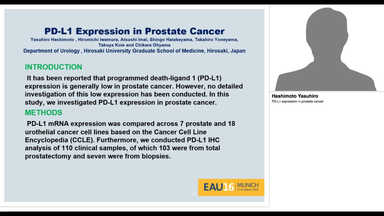 PD-L1 expression in prostate cancer