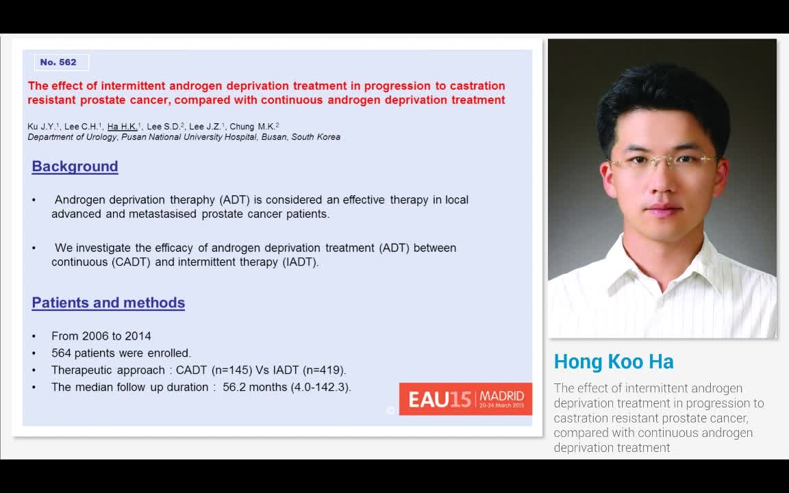 The effect of intermittent androgen deprivation treatment..-