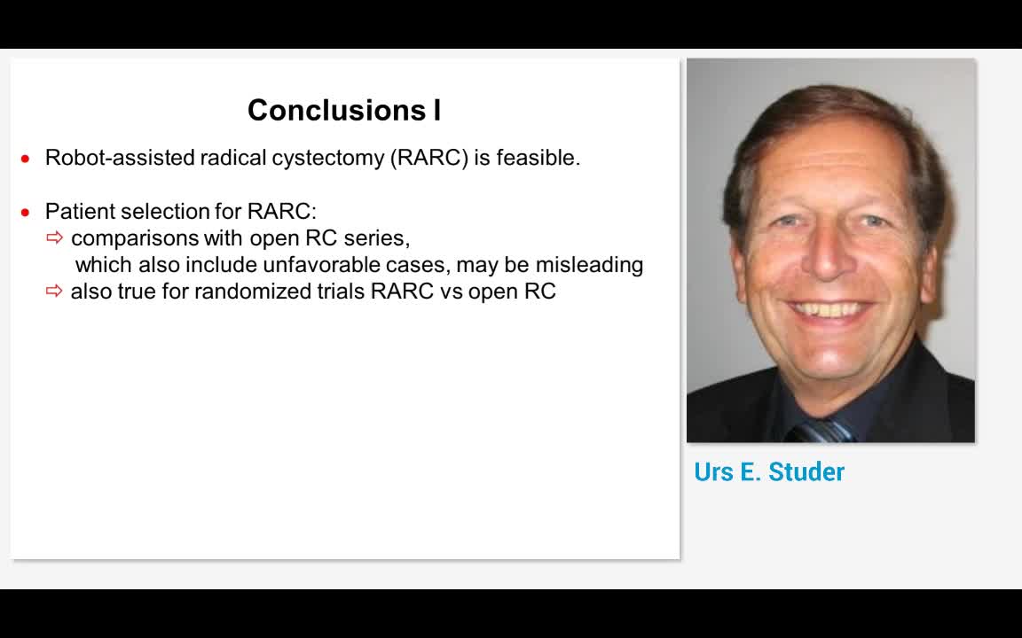 Is robotic cystectomy the future standard