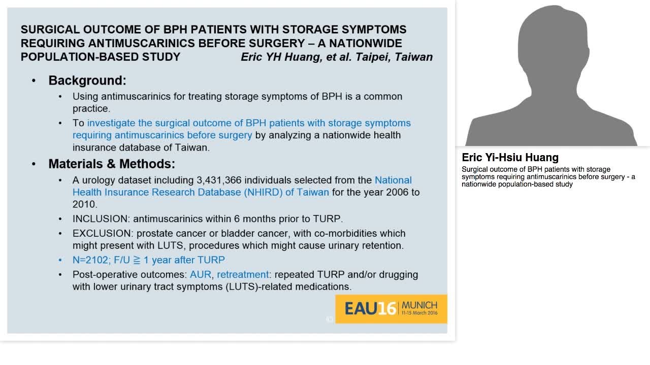 Surgical outcome of BPH patients with storage symptoms re-