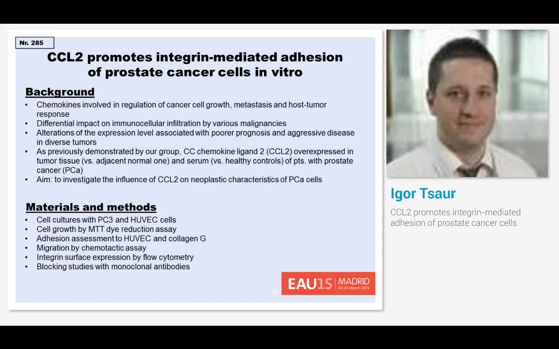 CCL2 promotes integrin-mediated adhesion of prostate canc..-