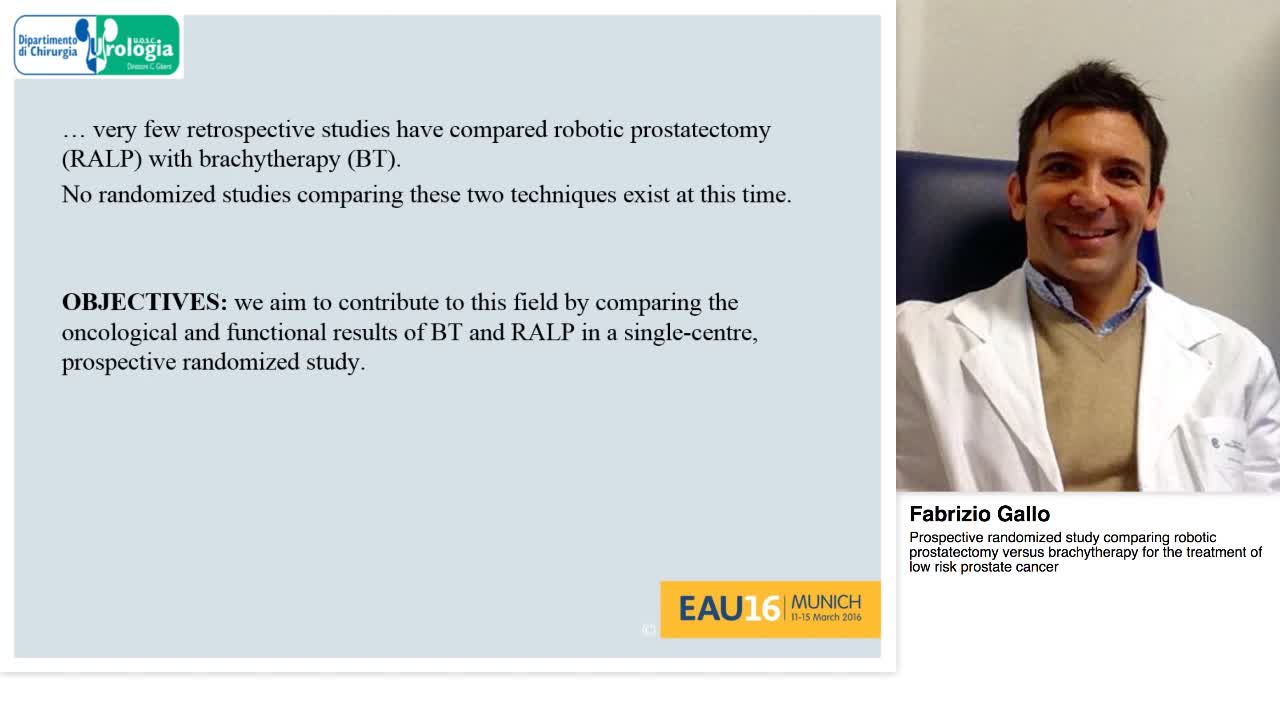 Prospective randomized study comparing robotic prostatect-