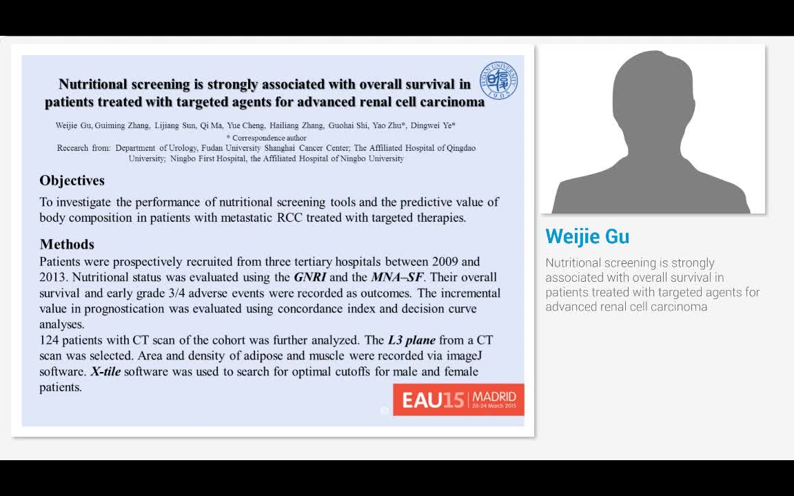 Nutritional screening is strongly associated with overall..-