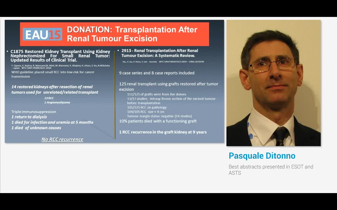 Best abstracts presented in ESOT and ASTS