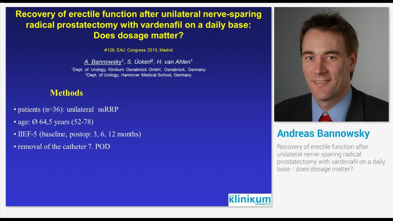 Recovery of erectile function after unilateral nerve-spar..-