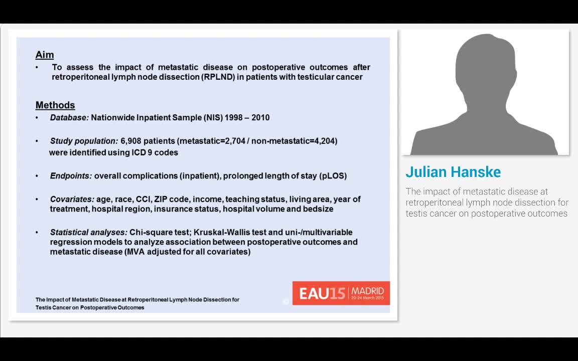 The impact of metastatic disease at retroperitoneal lymph..-