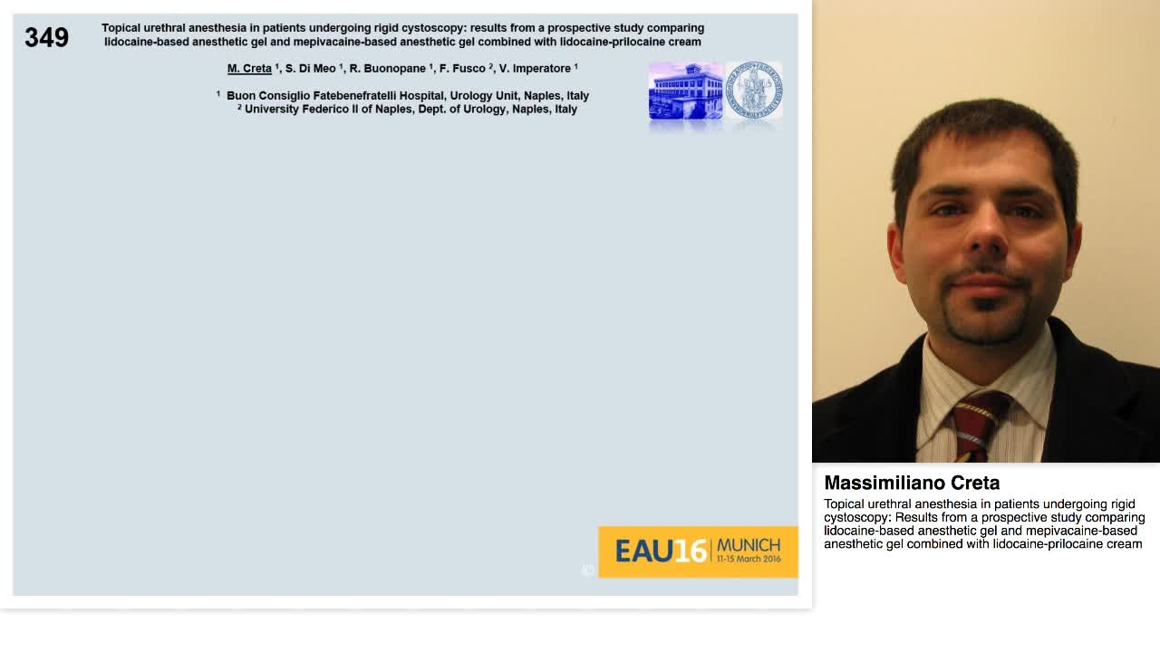 Topical urethral anesthesia in patients undergoing rigid -