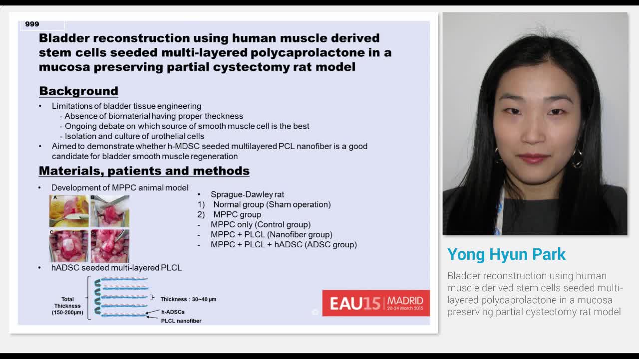 Bladder reconstruction using human muscle derived stem ce..-